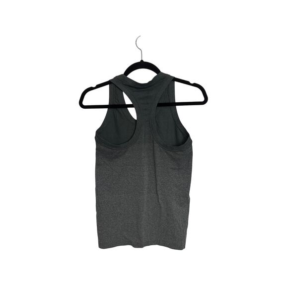 Athleta Momentum Seamless Tank Womens XS Green Racerback Ribbed Athletic Top - Picture 3 of 5